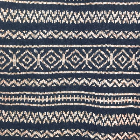 Hollister Navy Gray Fairisle Hoodie - Size S - Picture 6 of 7